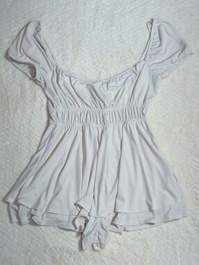 Windsor Cream Off-White Romper Jumpsuit